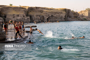 شنا در رودخانه «دز»