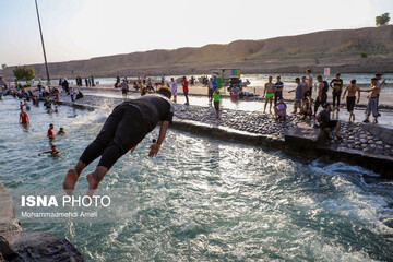 شنا در رودخانه «دز»