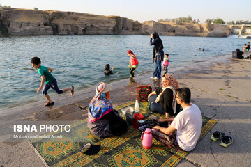 شنا در رودخانه «دز»