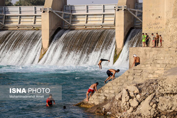 شنا در رودخانه «دز»