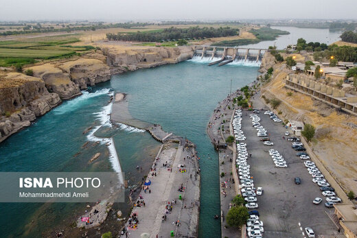 شنا در رودخانه «دز»