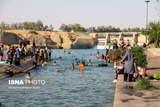 شنا در رودخانه «دز»
