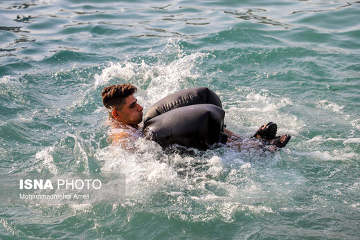 شنا در رودخانه «دز»