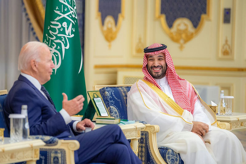 تصاویر | قاب‌هایی جدید از دیدار بایدن و بن‌سلمان در عربستان