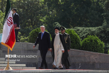 مراسم استقبال رسمی حجت الاسلام رئیسی از اردوغان رئیس جمهور ترکیه