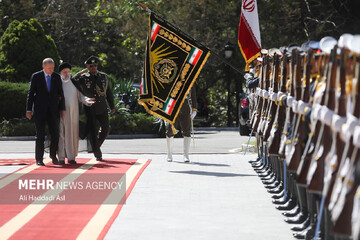 مراسم استقبال رسمی حجت الاسلام رئیسی از اردوغان رئیس جمهور ترکیه