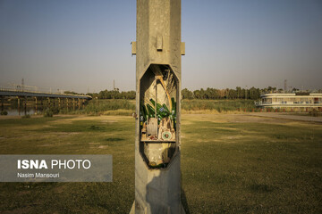 تصاویر | در اهواز همه چیز سرقت می‌شود؛ حتی پیچ و مهره پل‌های شهری!