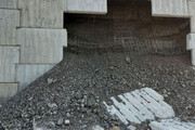 ببینید | اولین تصاویر از ریزش دیواره پل کمربندی فریدون‌کنار پیش از افتتاح