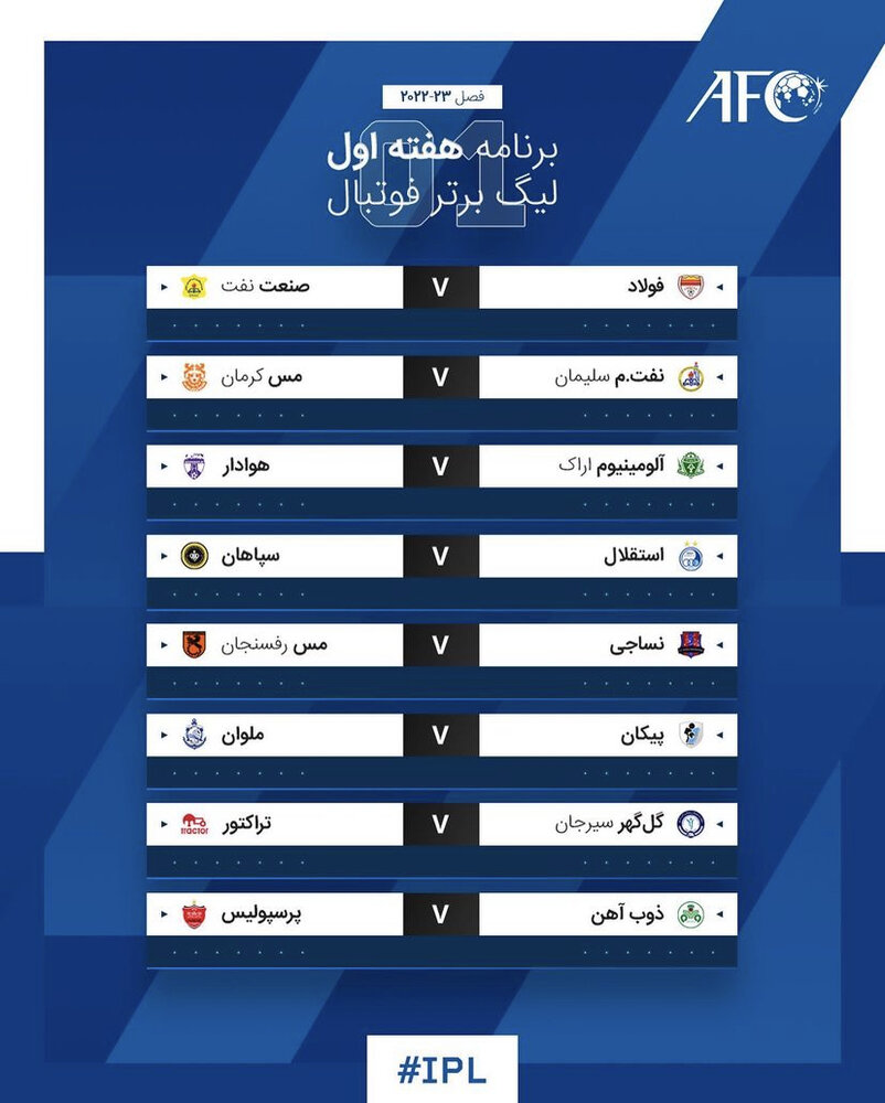 تقابل استقلال و پرسپولیس با اصفهانیها در هفته اول/عکس