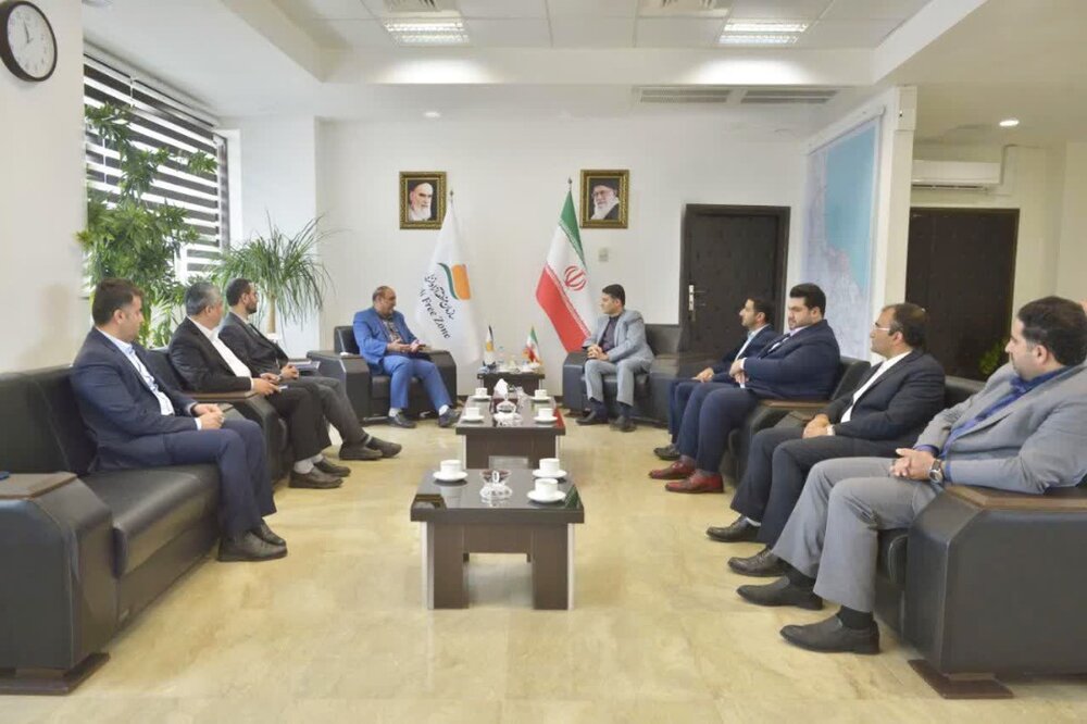 دیدار فرماندار انزلی با مدیر عامل سازمان منطقه آزاد انزلی