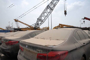 ببینید | خاک خوردن خودروهای میلیاردی در گمرک بوشهر