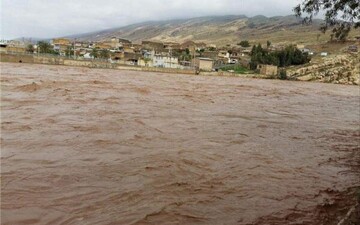 روستای بارده درمحاصره سیلاب قرار گرفت 