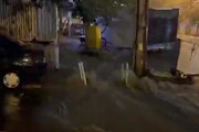 ببینید | قابل توجه شهردار تهران؛ جاری شدن آب شدید در سطح خیابان نیلوفر!