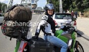 ببینید | رکوردشکنی بانوی موتورسوار ایرانی با حجاب