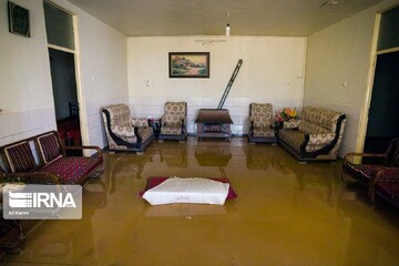 تصاویر | مهمان ناخوانده وسط سالن پذیرایی؛ قاب‌های تلخ از سیل در اراک