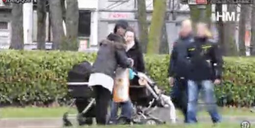 ببینید | واکنش باورنکردنی مردم بلژیک به کتک زدن وحشیانه یک نوزاد توسط مادرش