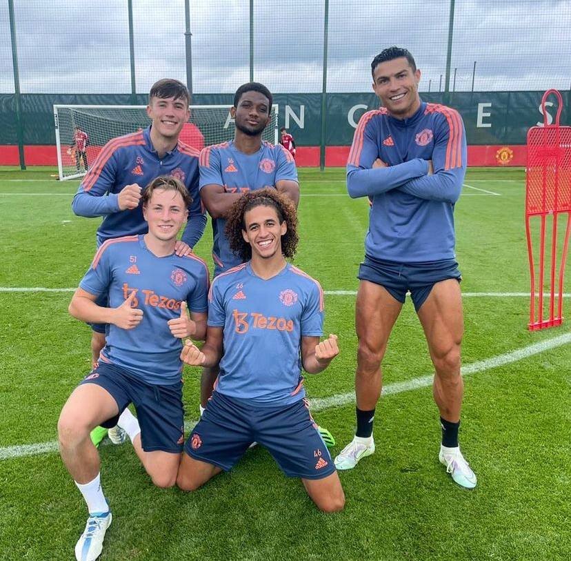 خندههای رونالدو در بازگشت به منچستریونایتد/عکس