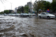 ببینید | بارش شدید باران در شیراز و آبگرفتگی معابر