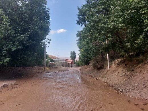 سیل در شهرستان آوج خسارت جانی نداشت