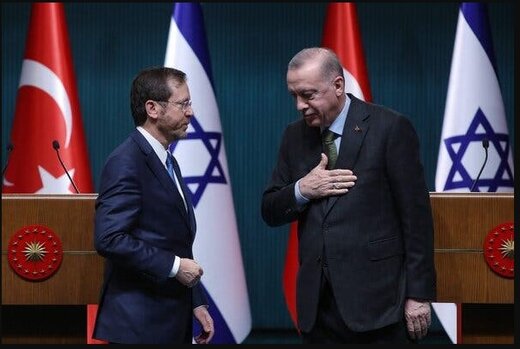 گلایه اردوغان از هرتزوگ: نمیتوانیم در برابر تهدیدات علیه مسجدالاقصی ساکت بنشینیم گلایه اردوغان از هرتزوگ: نمیتوانیم در برابر تهدیدات علیه مسجدالاقصی ساکت بنشینیم
