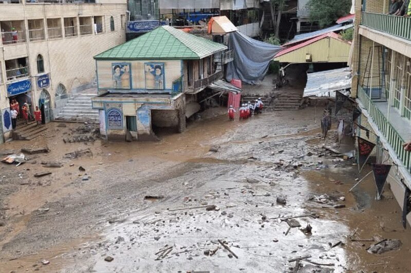 ببینید | باران و بحران به امام‌زاده داوود برگشت، منطقه تخلیه شد
