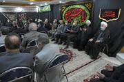 برگزاری اولین روز مراسم عزاداری سالار شهیدان در دفتر روحانی + عکس ها