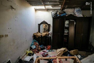 تصاویر | آثار ویرانی بجای مانده حمله روز گذشته اسرائیل به غزه 