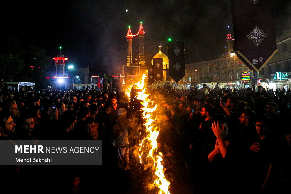 آیین مشعل گردانی نجفی‌های مقیم قم