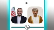 Iran, Oman FMs confer on ties, region, intl. issues by phone