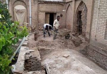 مرمت خانه تاریخی صدرالعلما در قزوین آغاز شد