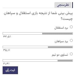 استقلالیها برنده نبرد بزرگ مقابل سپاهان/عکس