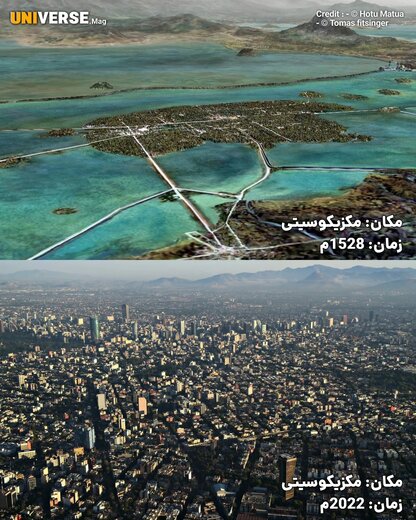 قبل و بعد از شهرسازی توسط انسان‌ها!