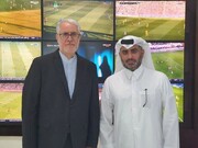 السفير الايراني في الدوحة يتابع المباحثات لنقل مباريات المونديال عبر تلفزة الجمهورية الاسلامية