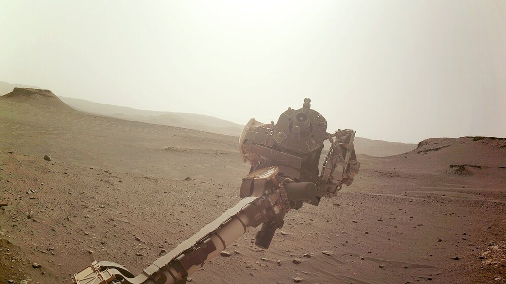 عکس | جدیدترین سلفی پرسویرنس؛ غرق در غبار مریخ!