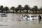 ببینید | تصاویری جدید از وقوع سیلاب و آبگرفتگی شدید معابر در شهر مدینه عربستان