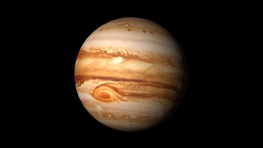 تصویری عجیب از لکه قرمز سیاره مشتری