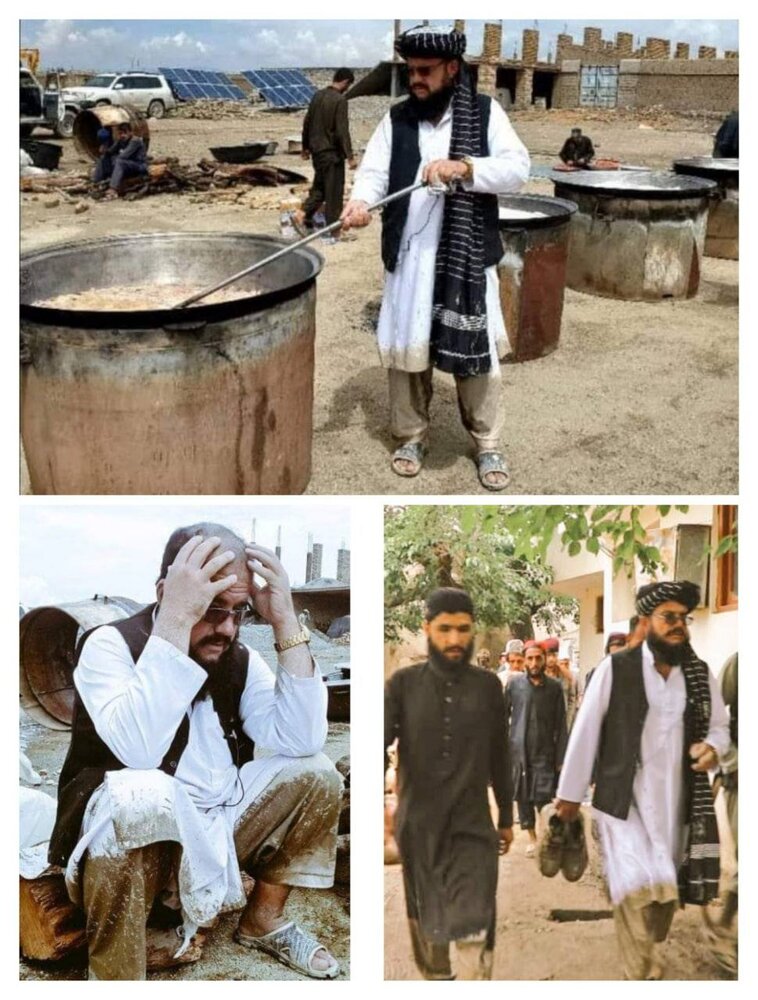 پاچه گِلی مقام طالبان در بازدید از مناطق سیلزده/عکس