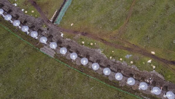 ساخت بزرگترین حلقه تلسکوپهای جهان در چین/ عکس