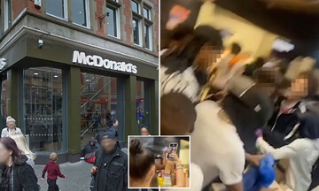 ببینید | هجوم دسته جمعی به رستوران‌های انگلیس برای سرقت غذا