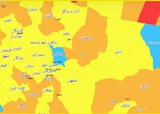 شیب کرونا در اصفهان صعودی شد |۱۲ شهرستان در وضعیت زرد