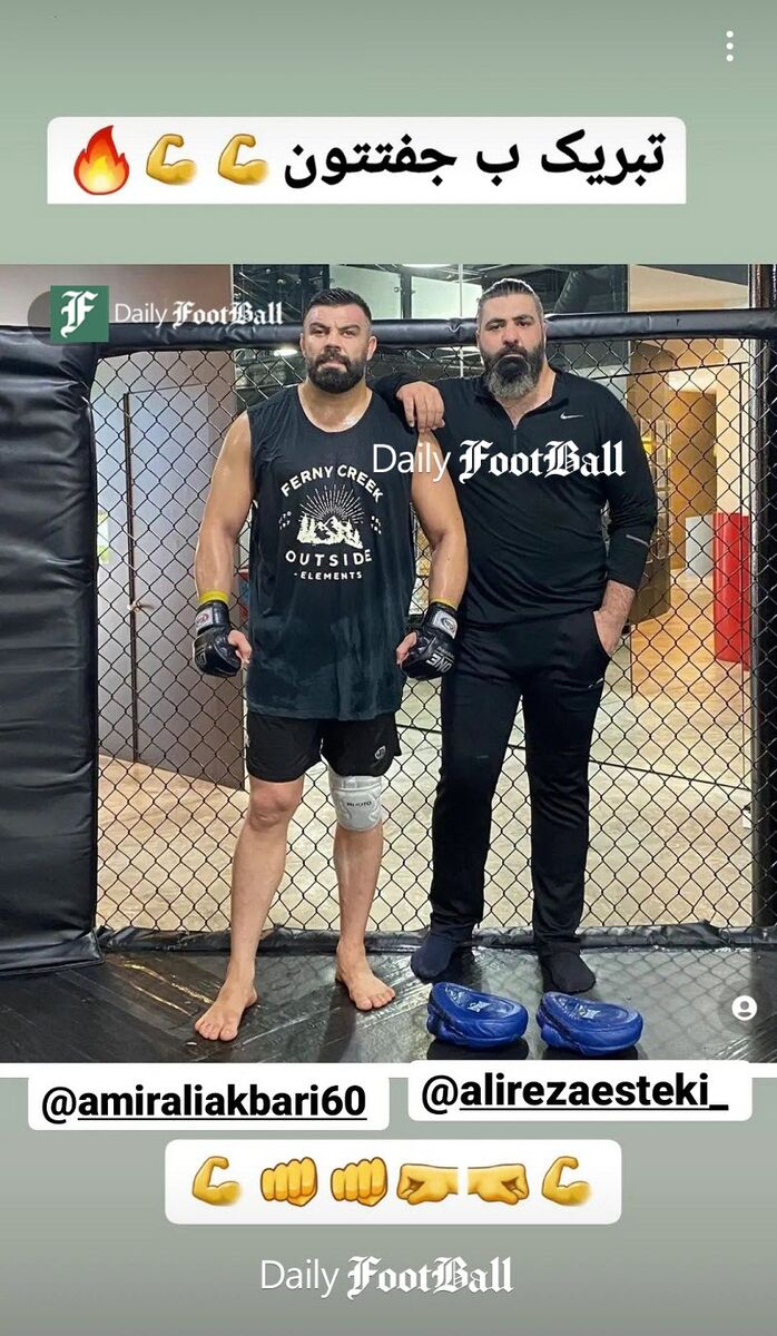 واکنش هالک ایرانی به پیروزی امیر علیاکبری مقابل غول ایتالیایی / عکس 2