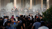 آتش‌سوزی در مقر الحشد الشعبی در منطقه سبز بغداد