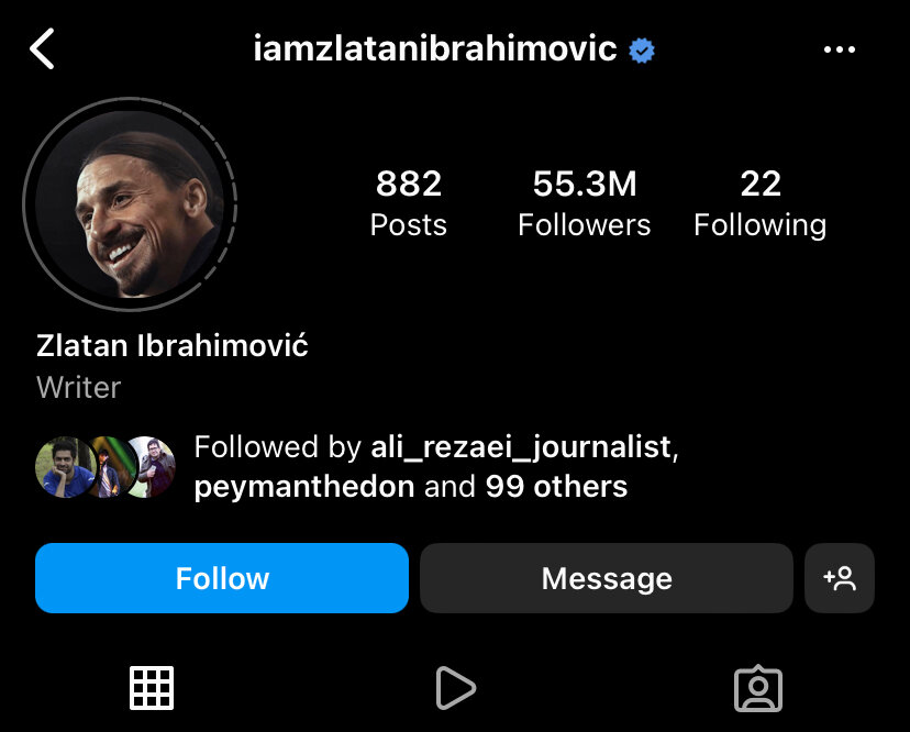 رونمایی از شغل جدید زلاتان/عکس