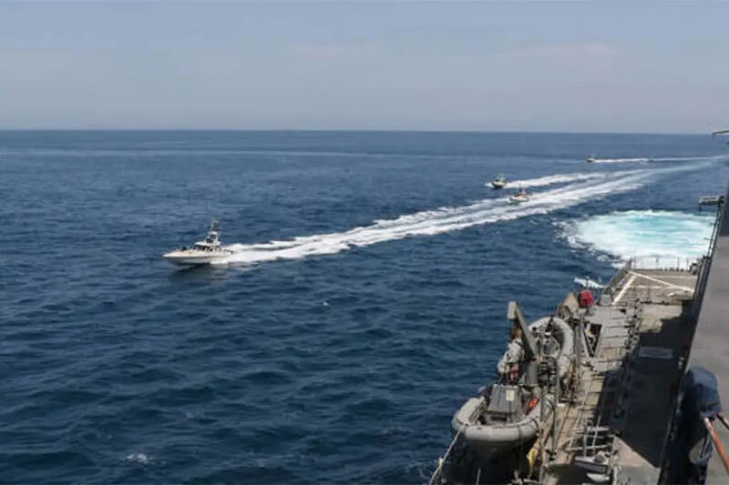 ببینید | اولین تصاویر از مواجهه نیروی دریایی ایران و آمریکا در خلیج فارس