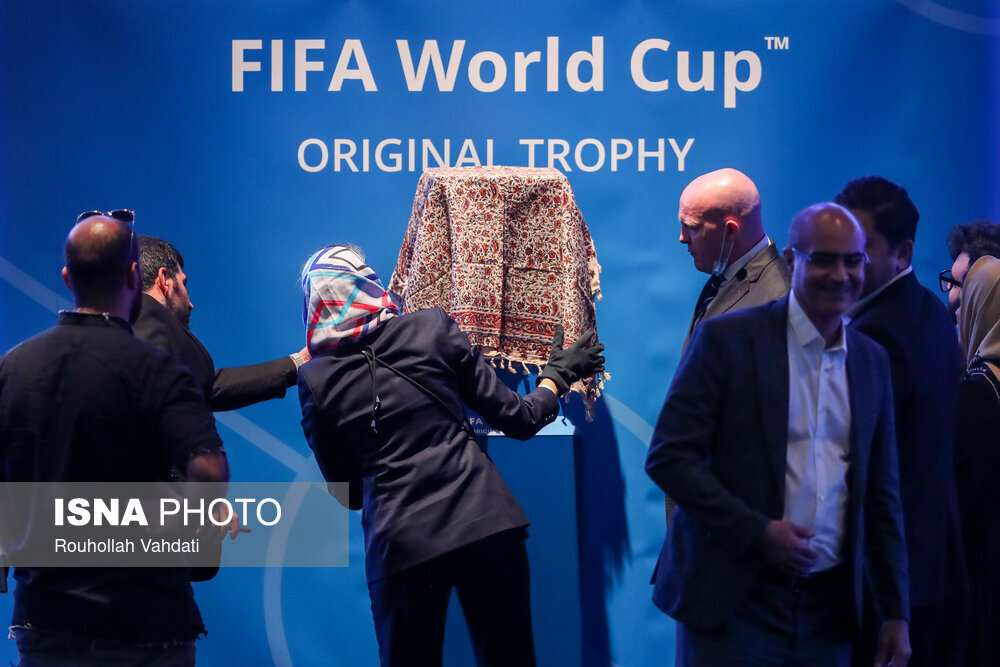 مراسم رونمایی از کاپ جام جهانی