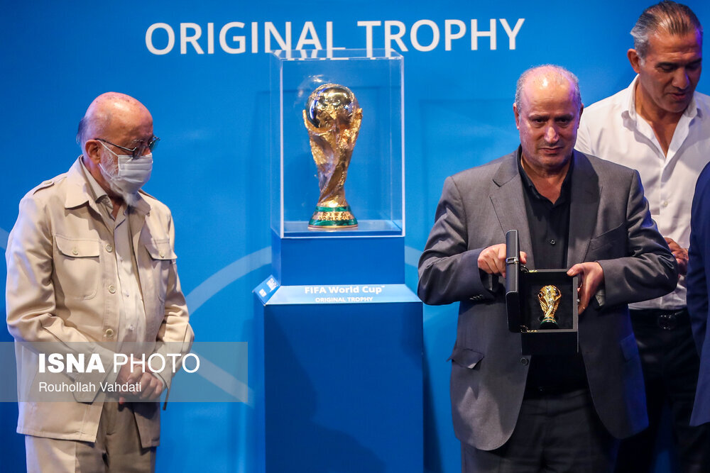 مراسم رونمایی از کاپ جام جهانی