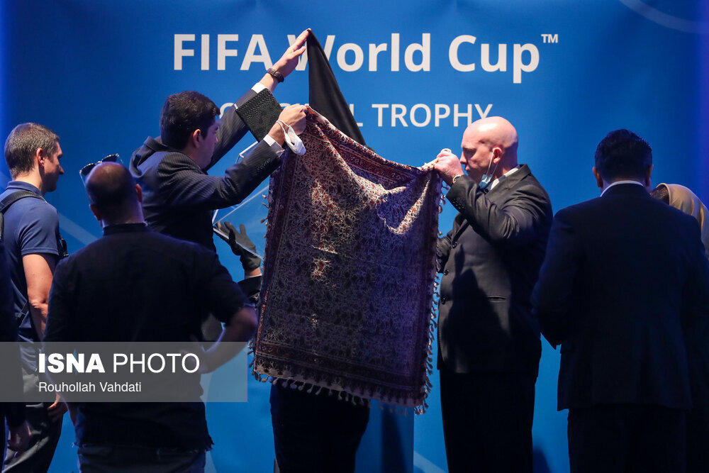 مراسم رونمایی از کاپ جام جهانی