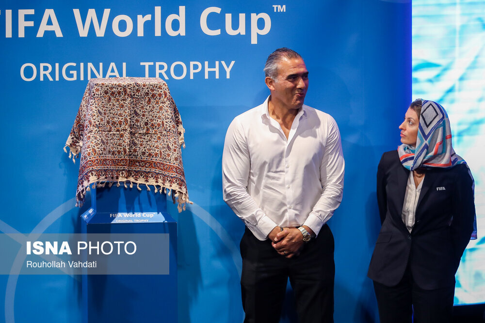 مراسم رونمایی از کاپ جام جهانی