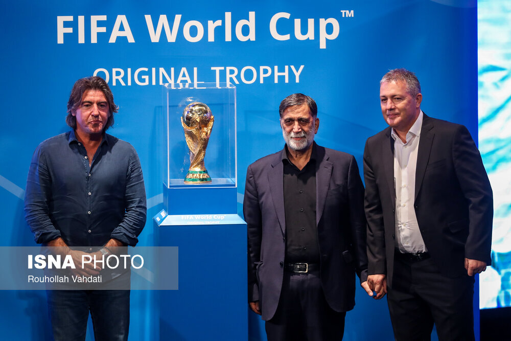 مراسم رونمایی از کاپ جام جهانی