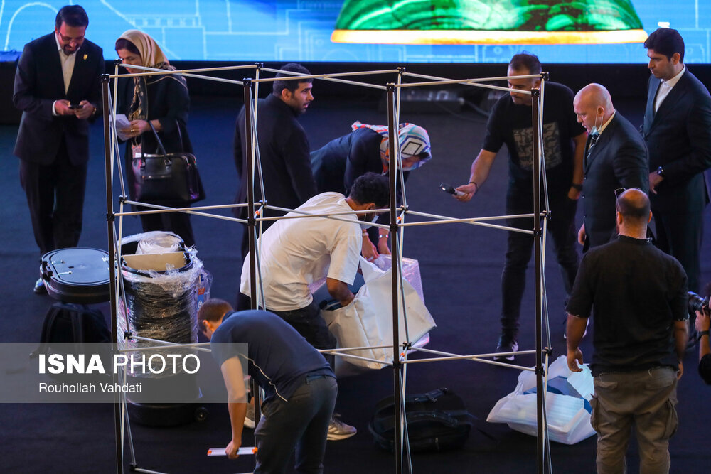 مراسم رونمایی از کاپ جام جهانی